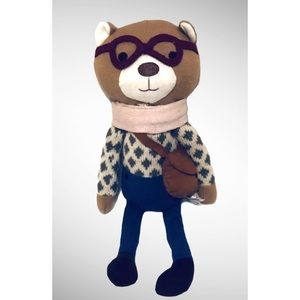 The Peanutshell Charlie the Bear Knit Plush Doll